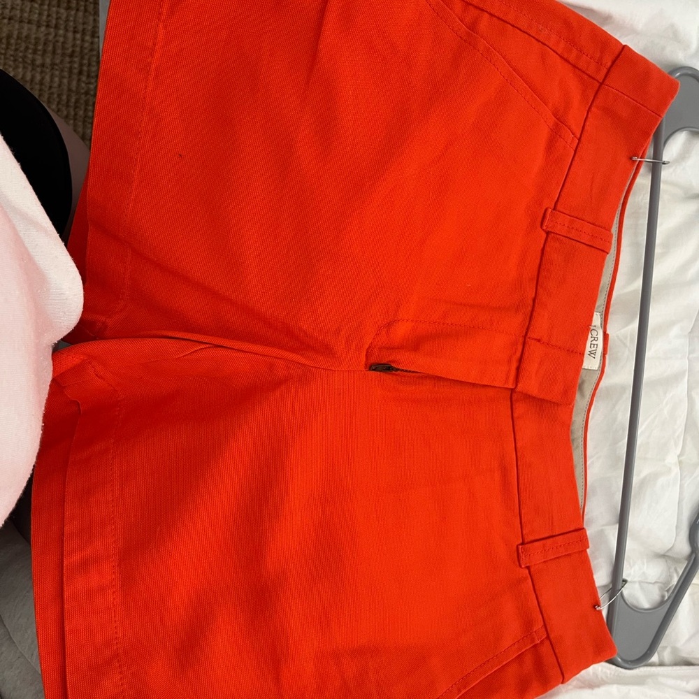 J. Crew High Waist Orange Shorts